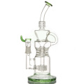 Triple Ratchet Perc Klein Incycler Hookah Glas Rauchende Wasserpfeifen (ES-GB-338)